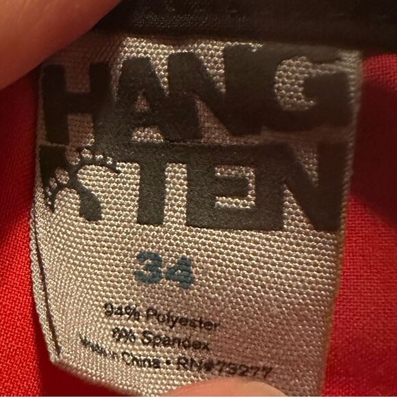 HANG TEN BOARD SHORTS, VELCRO TIE STRING MEN’S SIZE 34 - Picture 3 of 3